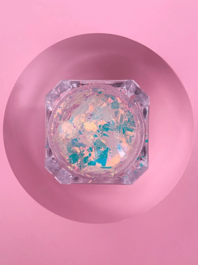 Комплект сухих блесток для ногтей LUNA Broken Glass, 6 шт — 8