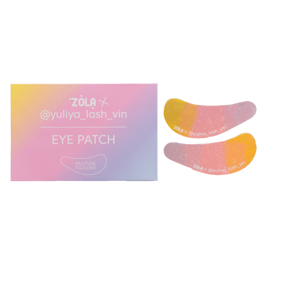 ZOLA х Yuliya Lash Vin Многофункциональные силиконовые патчи желто-розово-голубой градиент
