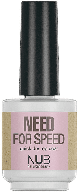 NUB Need For Speed, закрепитель для маникюрного лака быстрого действия, 15 мл