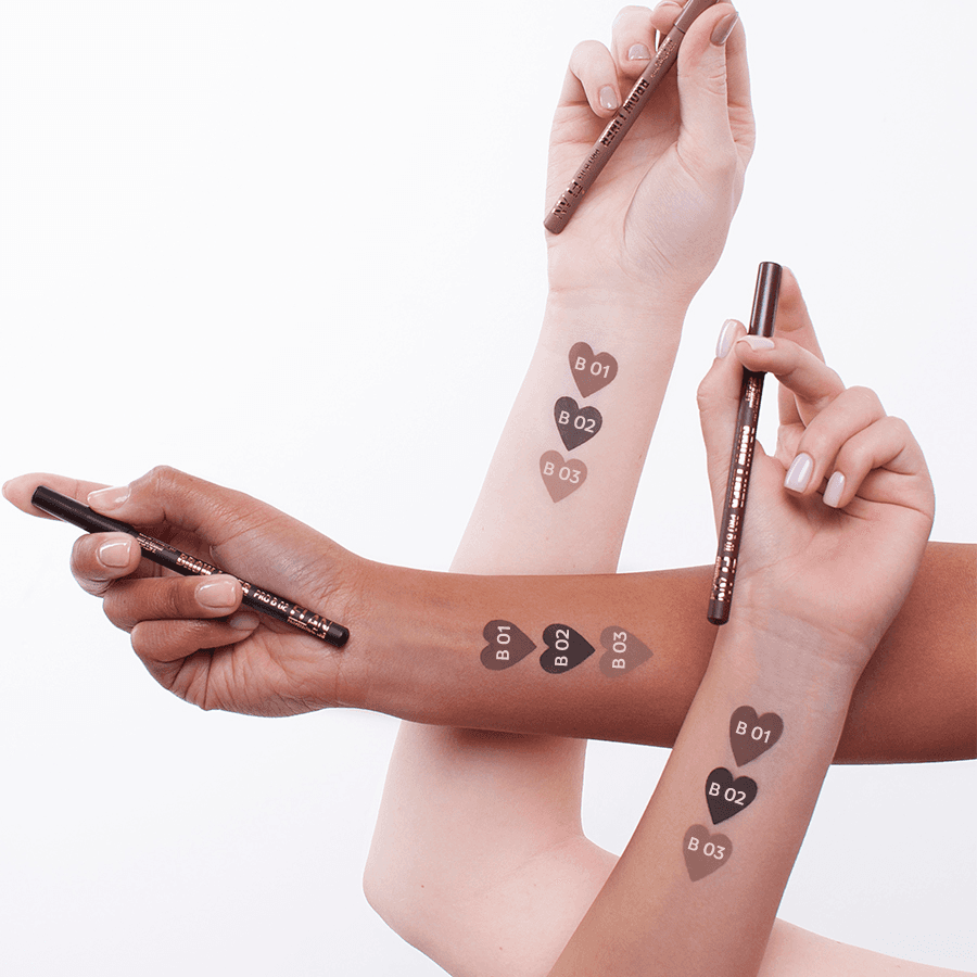 Пудровый карандаш для бровей ELAN Brow Liner Pro B 02 dark brown — 2