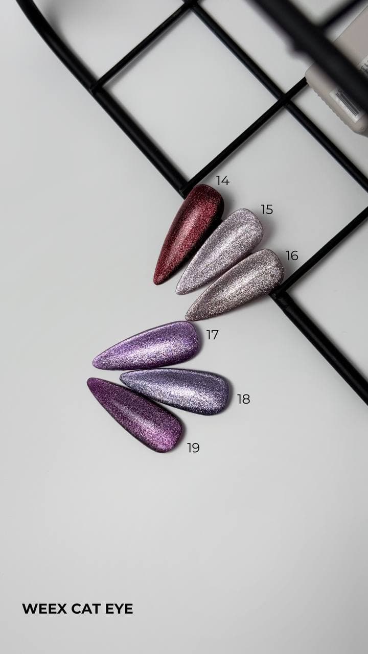 Гель-лак котячий глаз WEEX Glow Cat №15, 11 мл — 2