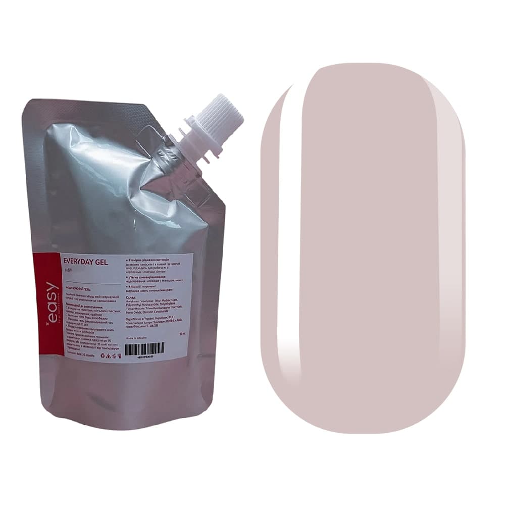 Моделирующий гель Easy Everyday Gel, Ash, 90 мл