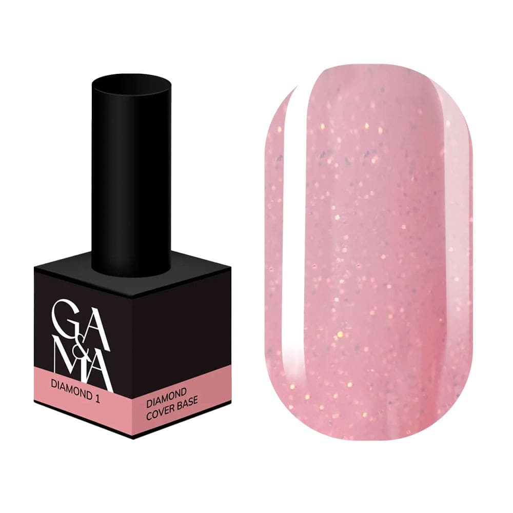 База Ga&Ma Diamond №1 персикова з шимером, 15 мл