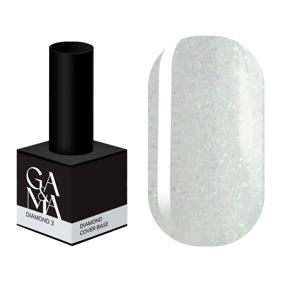 База Ga&Ma Diamond №3 молочна з шимером, 15 мл