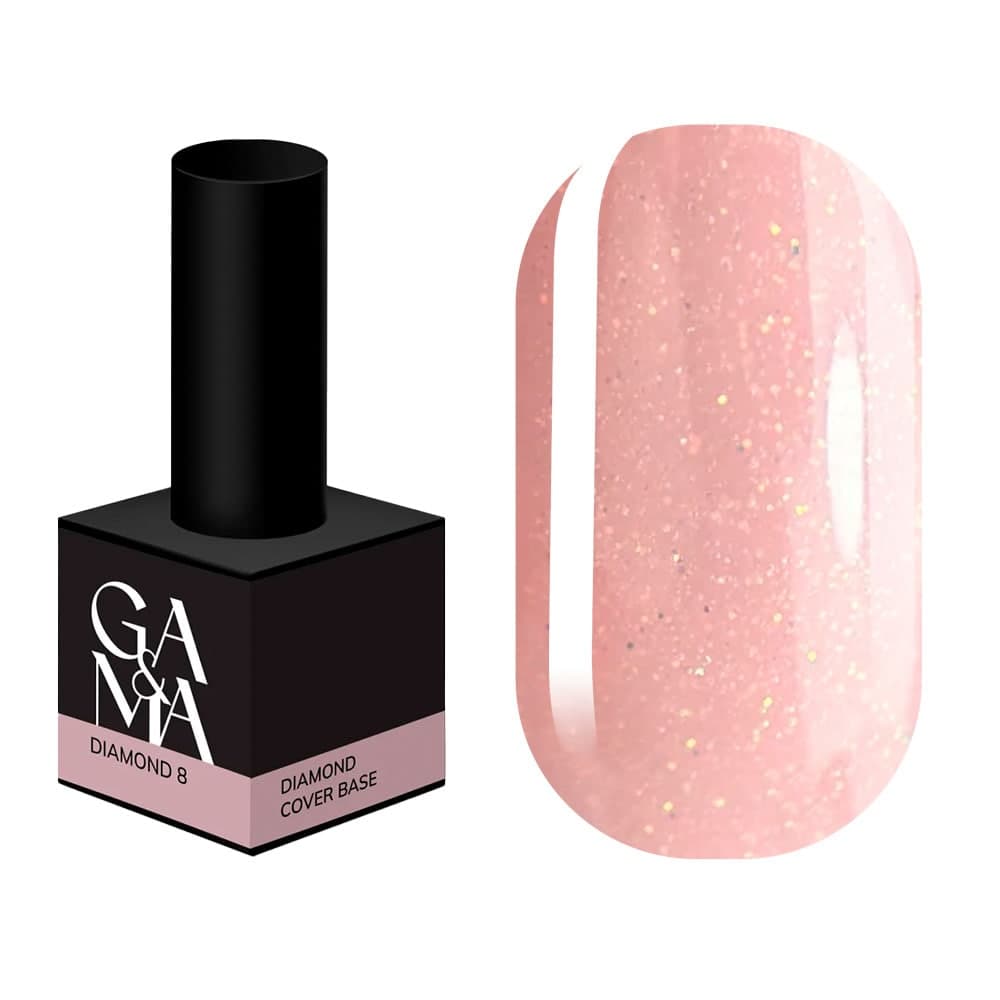 База Ga&Ma Diamond №8 с шиммером, 15 мл