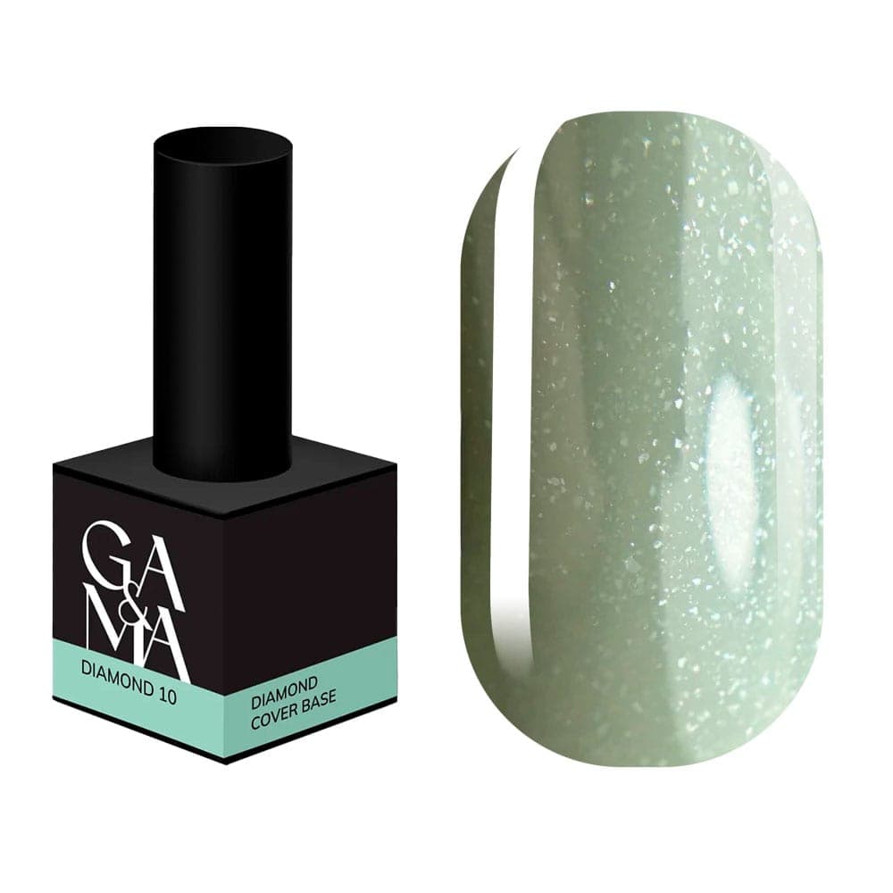 База Ga&Ma Diamond №10 с шиммером, 15 мл