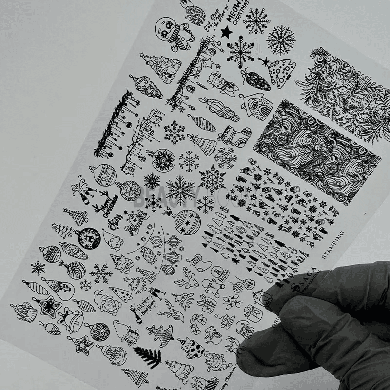 Пластина для стемпинга Saga Professional №14 (Winter)