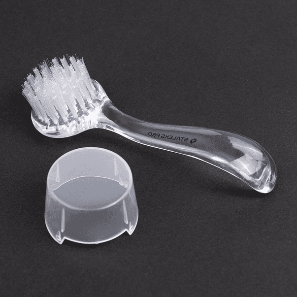 Щеточка маникюрная STALEKS Expert 01 для удаления пыли (с колпачком) — 2