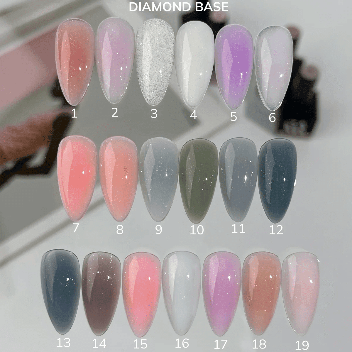 База Ga&Ma Diamond №17 з шиммером, 15 мл — 3