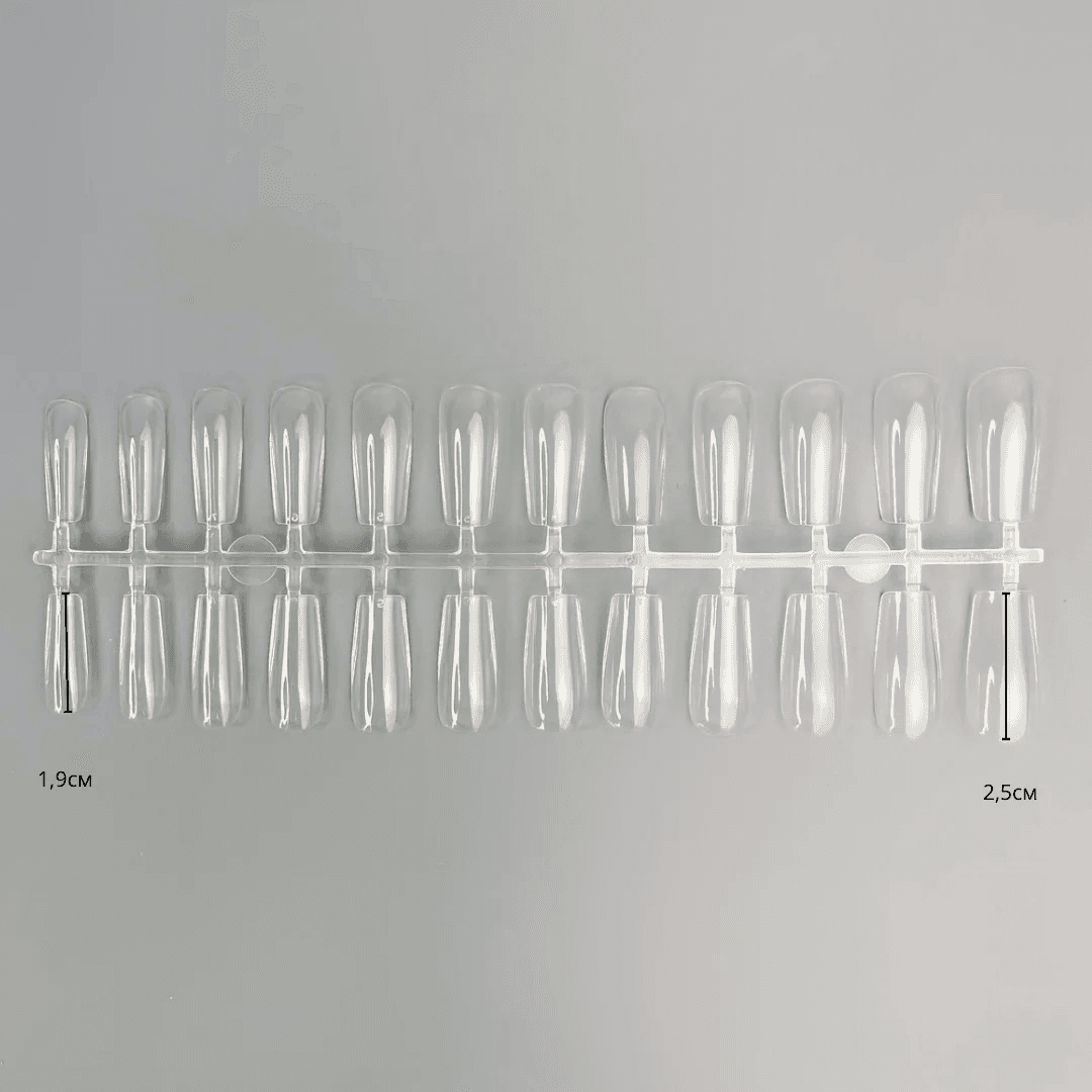 Гелеві типси Ga&Ma для нарощування, квадрат, 240 шт. — 2