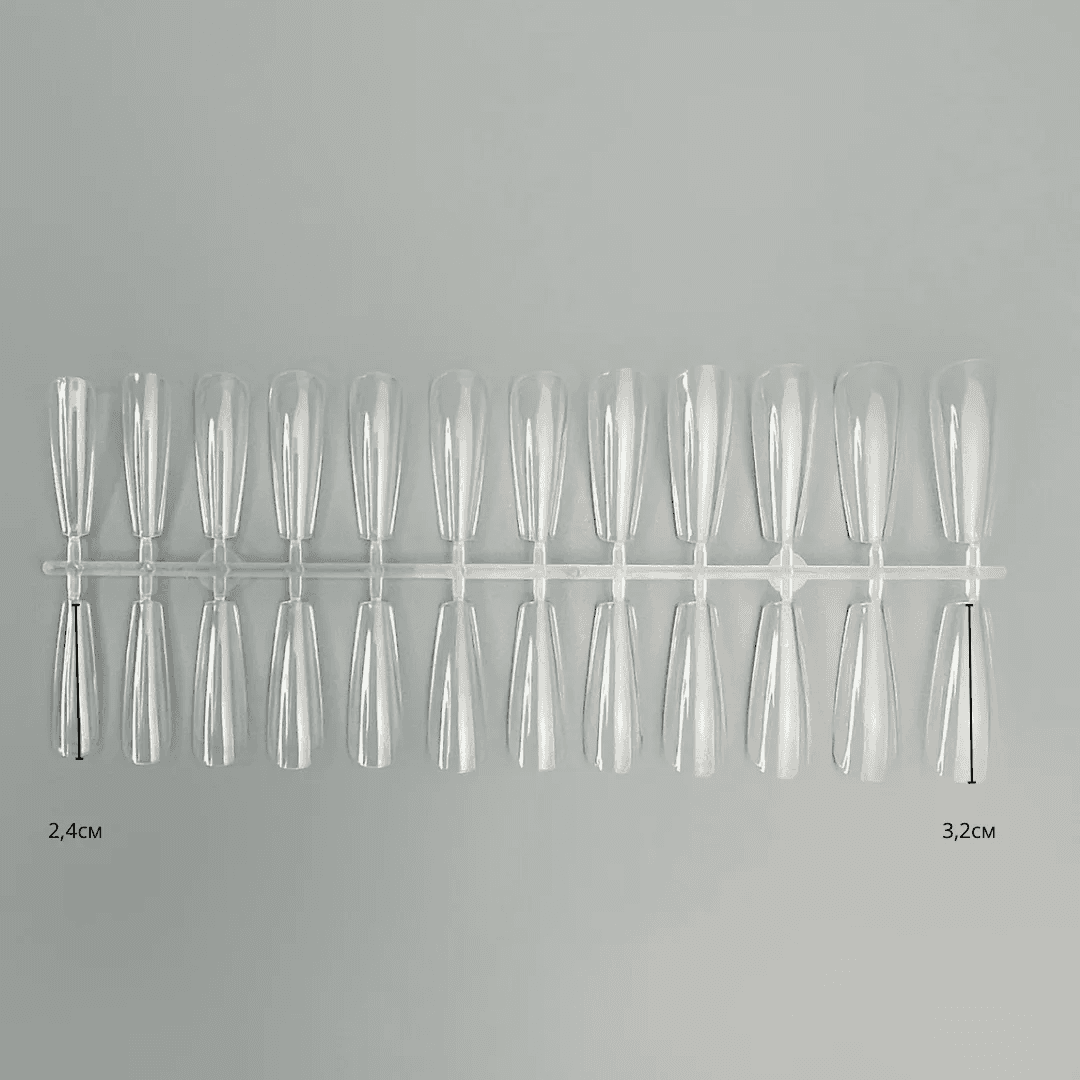 Гелеві типси Ga&Ma для нарощування, балерина, 240 шт. — 2