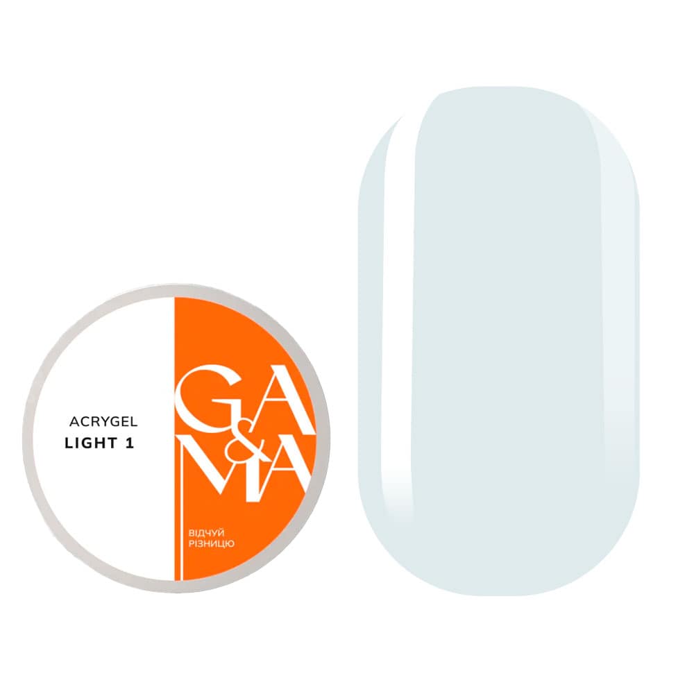 Акригель Ga&Ma Light №1 прозорий, 30 мл