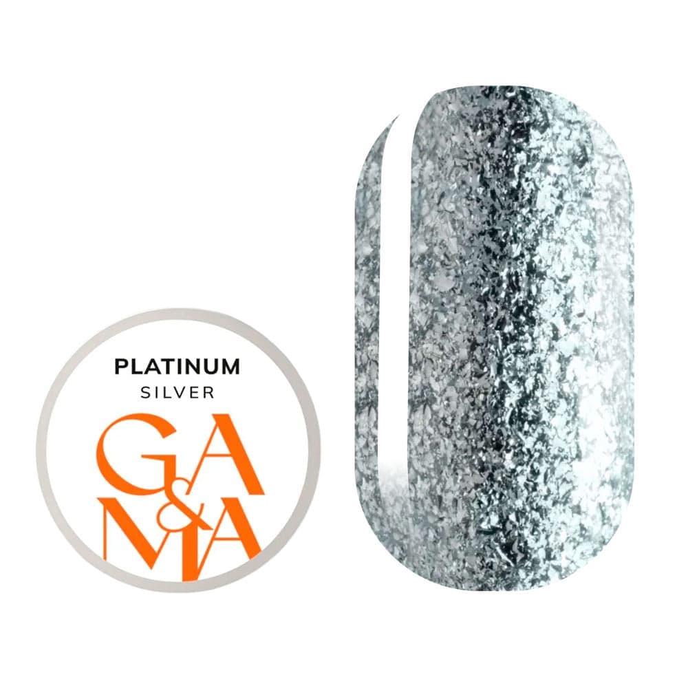 Жидкая фольга Ga&Ma Platinum Silver, 5 г