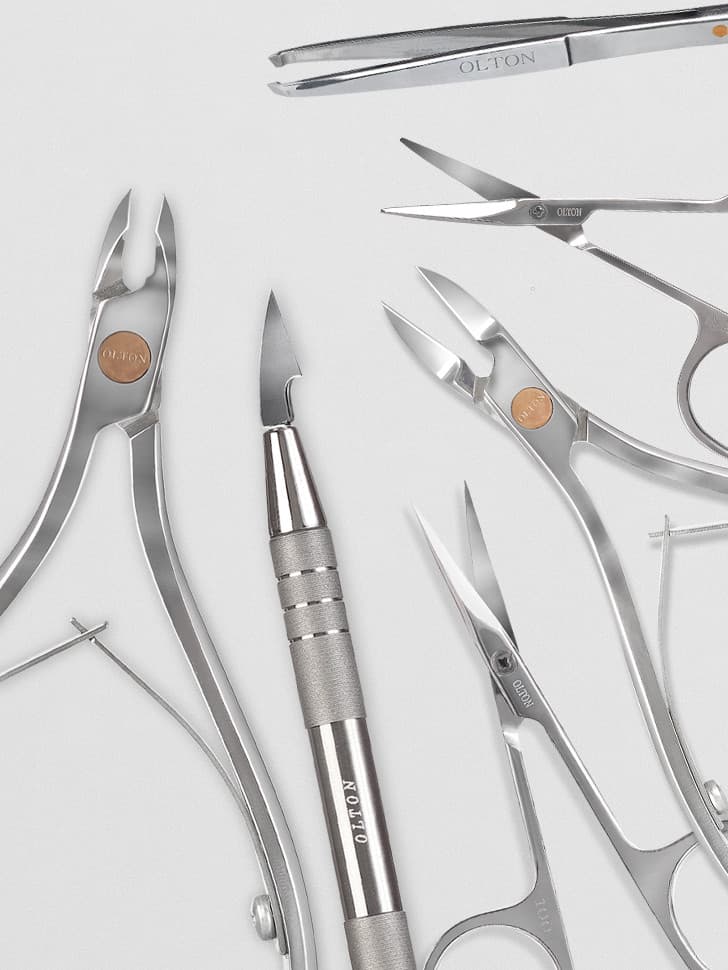 Набір інструментів OLTON+чохол (шкіра) 6 предметів, бежевий