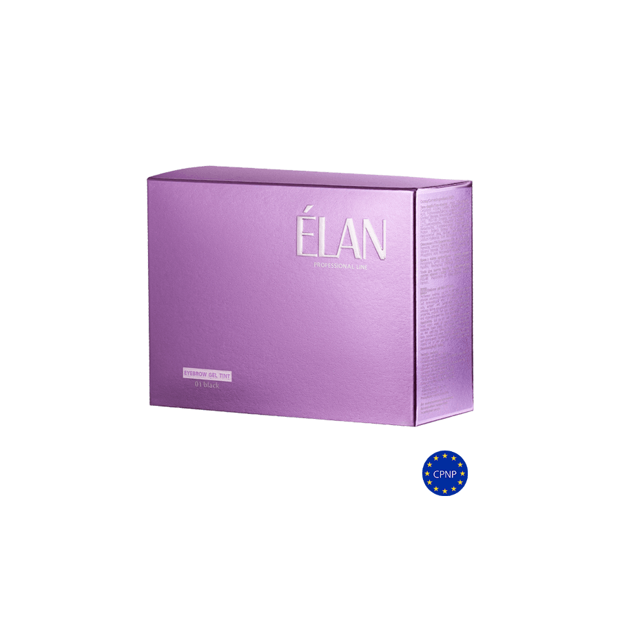 Гель-краска для бровей с окислителем ELAN, тон 01, черный