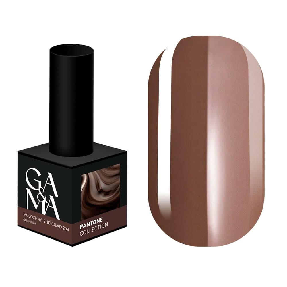 Гель-лак Ga&Ma №203 Molochnyi Shokolad, 10 мл