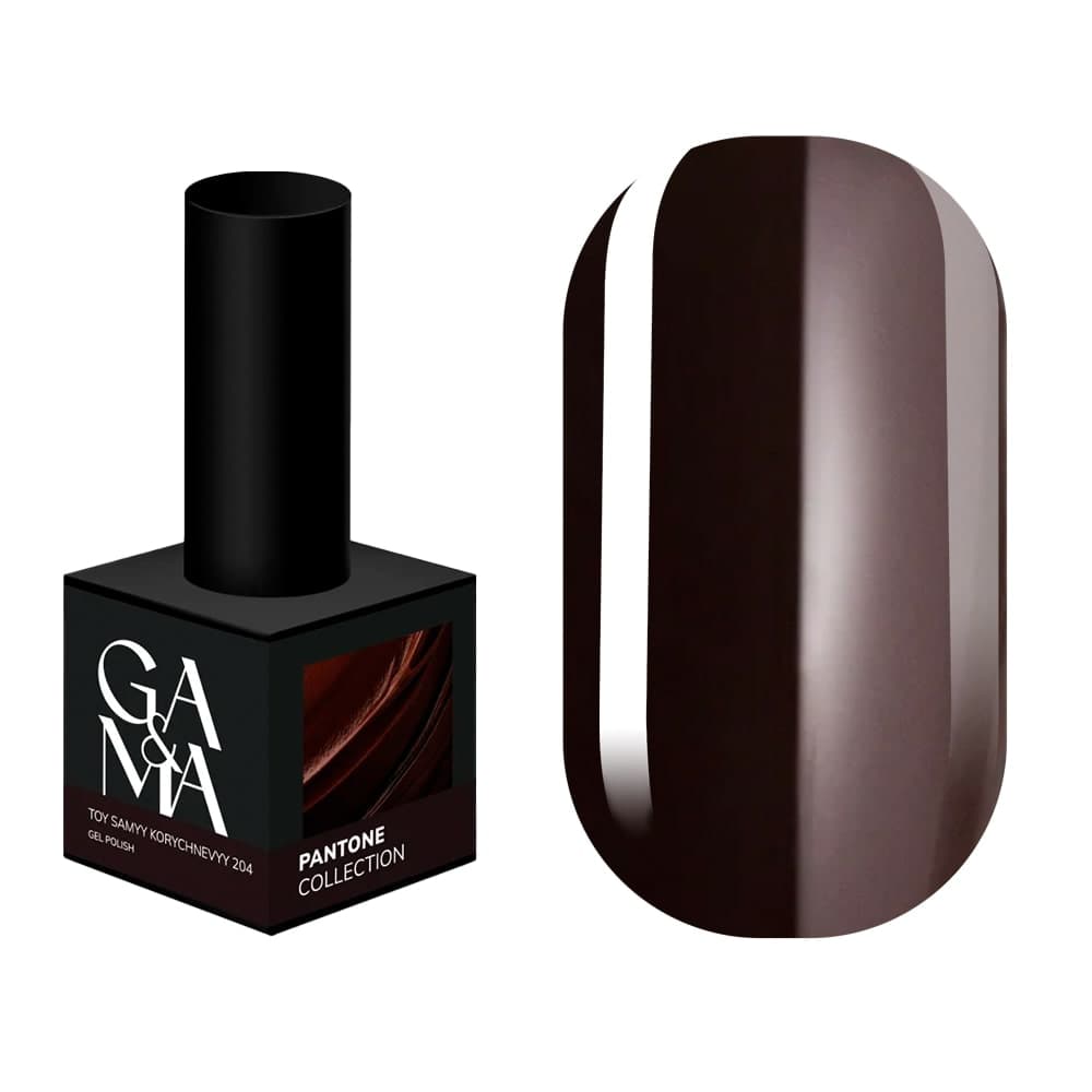 Гель-лак Ga&Ma №204 Toy Samyy Korychnevyy, 10 мл