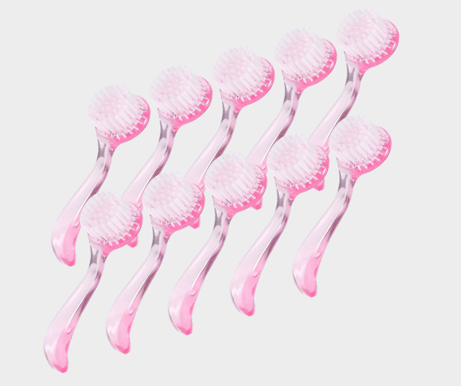 Щітка з ручкою, кругла, 10 шт.