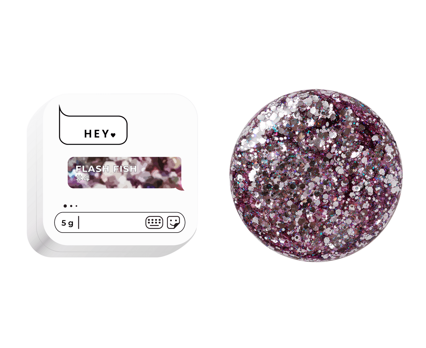 Гель для дизайна HEYLOVE Flash Fish №4, 5 г