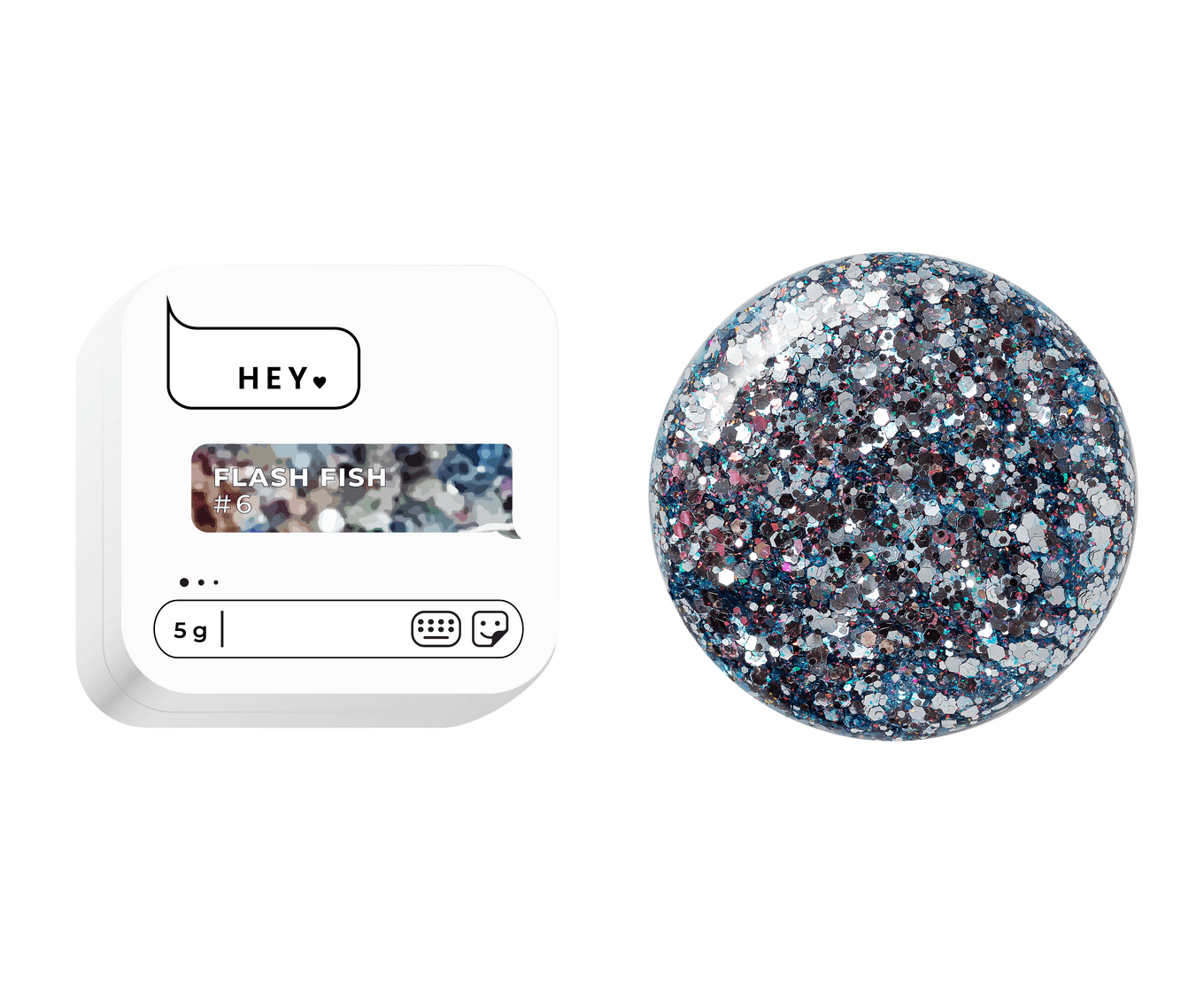 Гель для дизайна HEYLOVE Flash Fish №6, 5 г