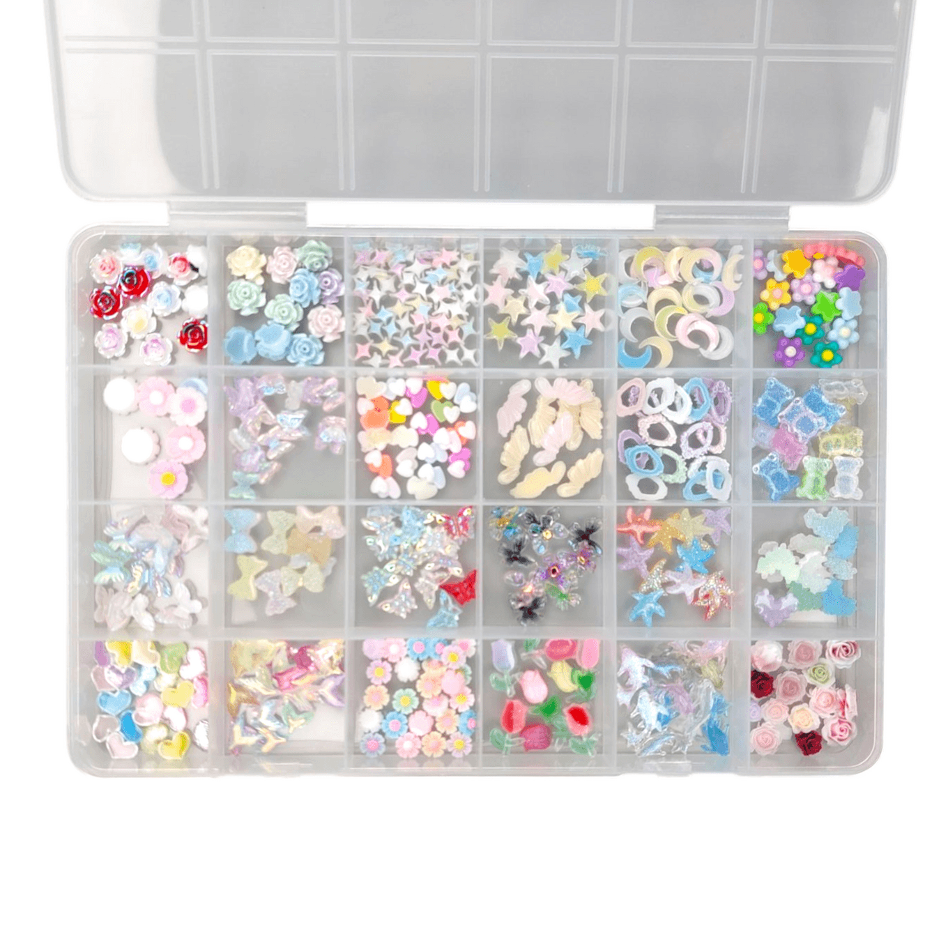 Набор объемных фигур для дизайна в коробке, 24 вида