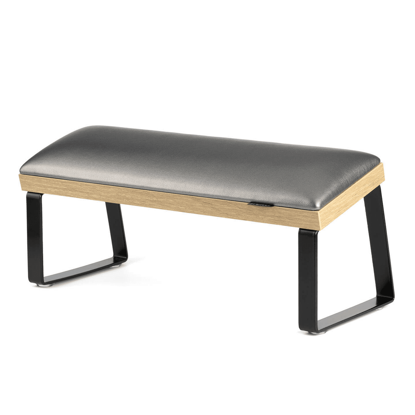 Подлокотник для маникюра Loft на скошенных черных металлических ножках на коричневой основе Graphite