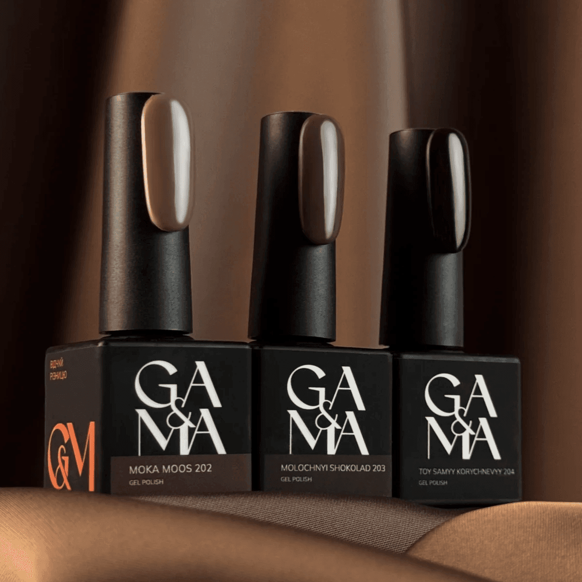 Гель-лак Ga&Ma №203 Molochnyi Shokolad, 10 мл — 5