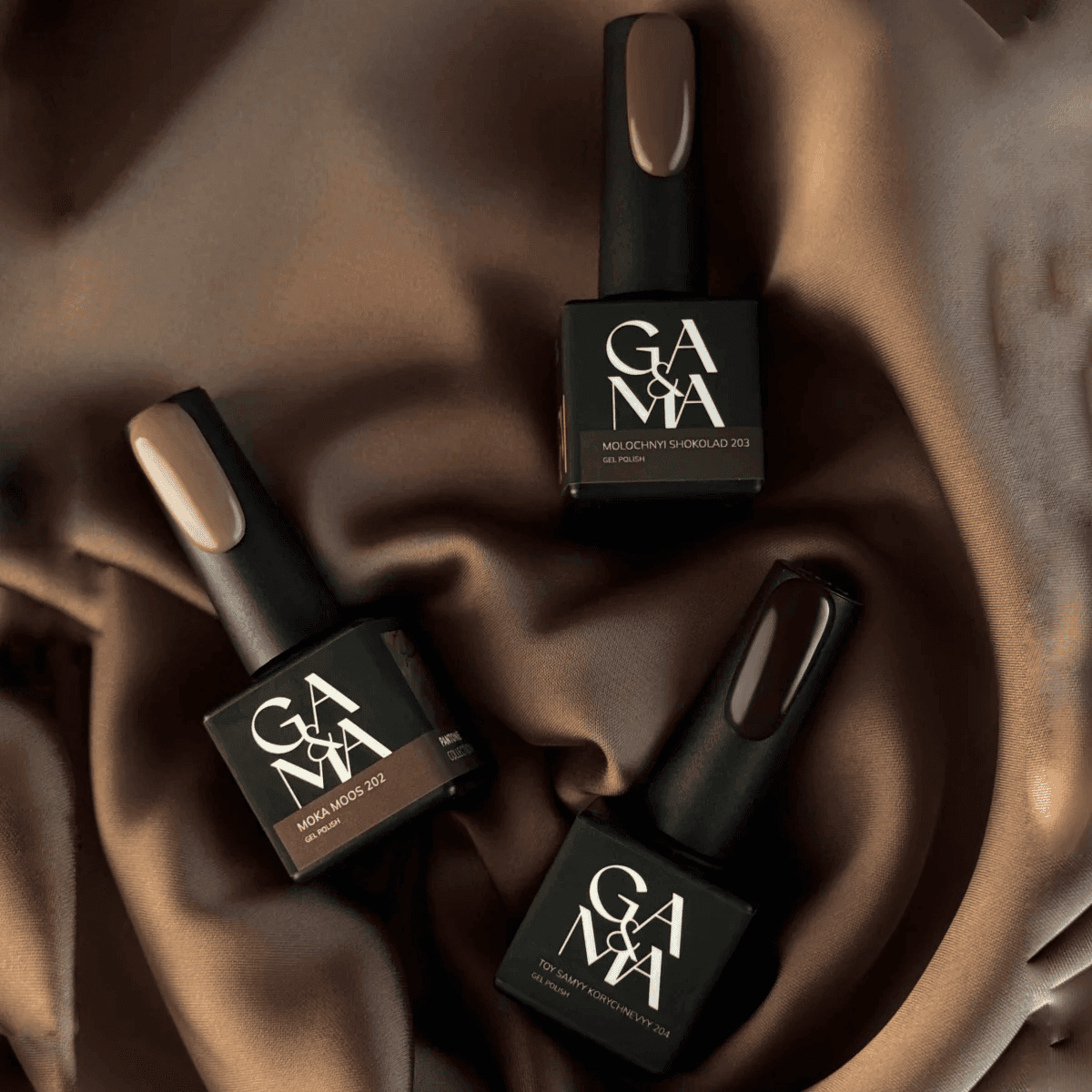 Гель-лак Ga&Ma №202 Moka Moos, 10 мл — 3
