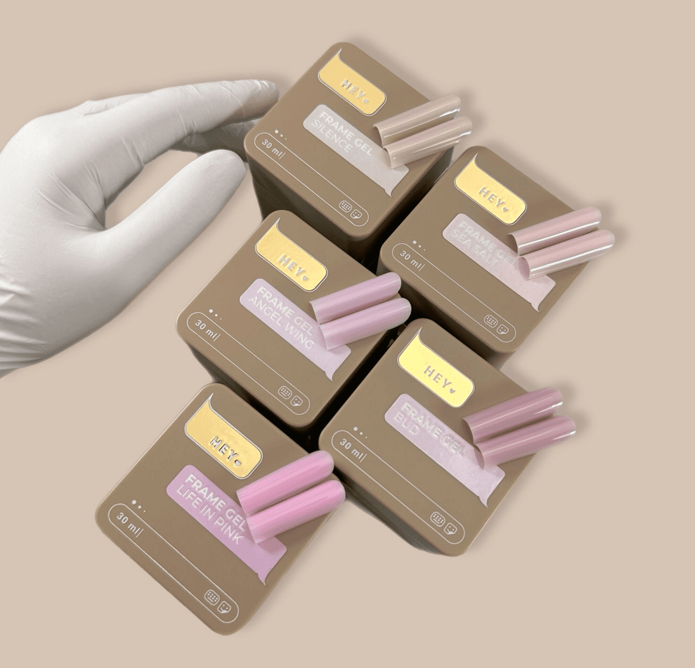 HEYLOVE Frame Gel "Bud", лилово-розовый, 30 мл — 2