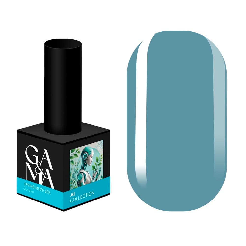 Гель-лак Ga&Ma №205, AI collection, Spring Muse, 10 мл