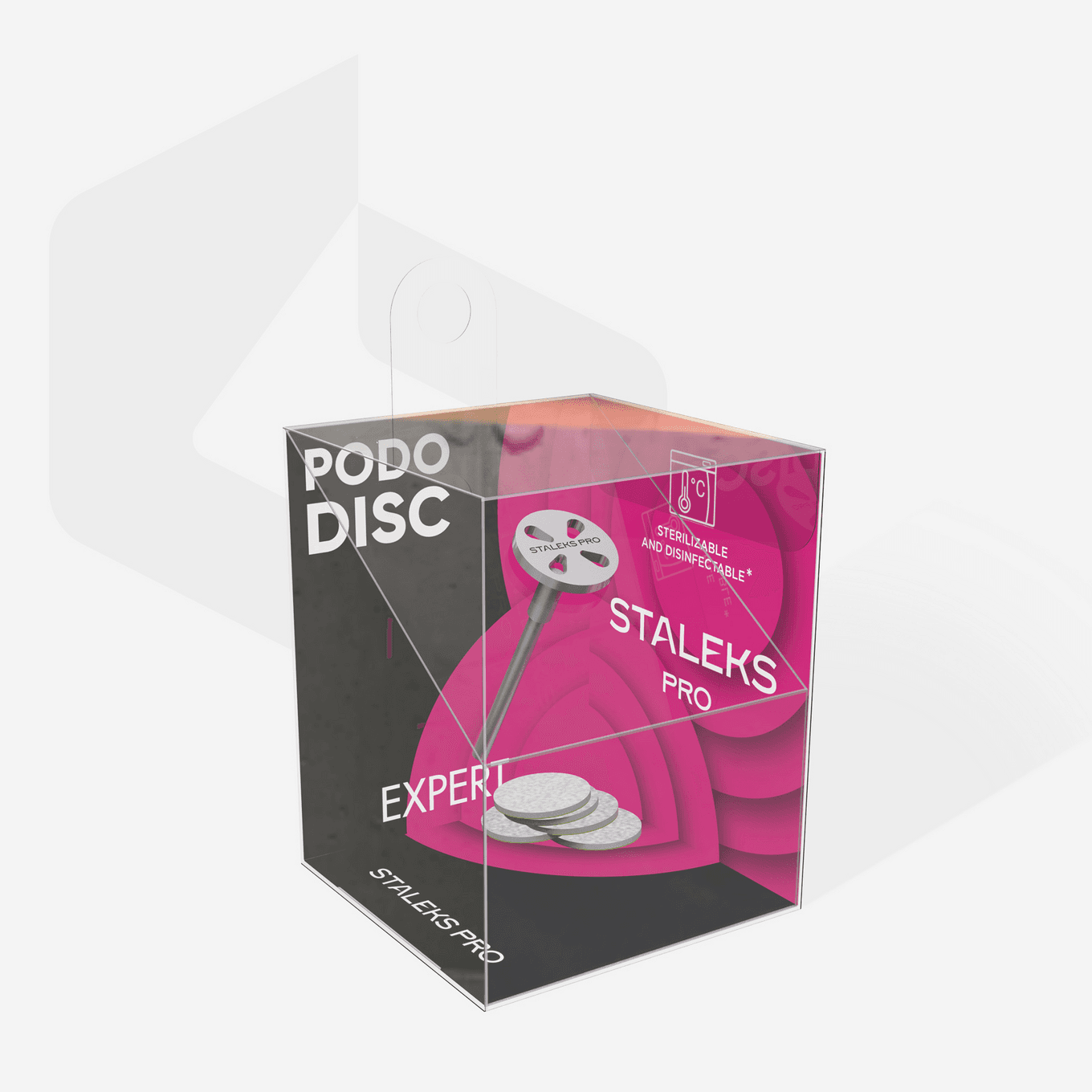 Диск педикюрный удлиненный Staleks PODODISC EXPERT XS со сменным файлом 180 грит 5 шт (10 мм)