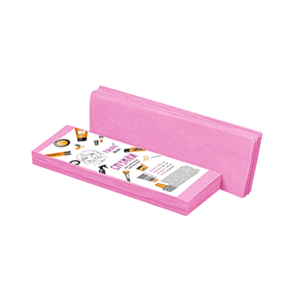 Смужки для депіляції Panni Mlada 80 г/м 7x22 см, рожеві, 100 шт