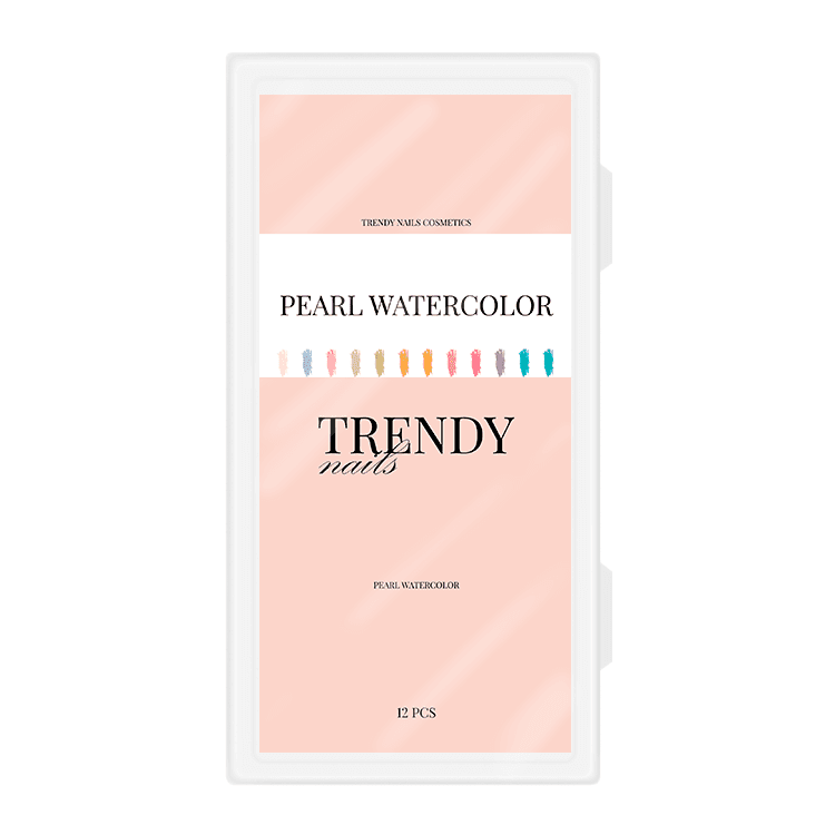 Акварельные краски Trendy Nails, Pearl Watercolour, 12 цветов — 2