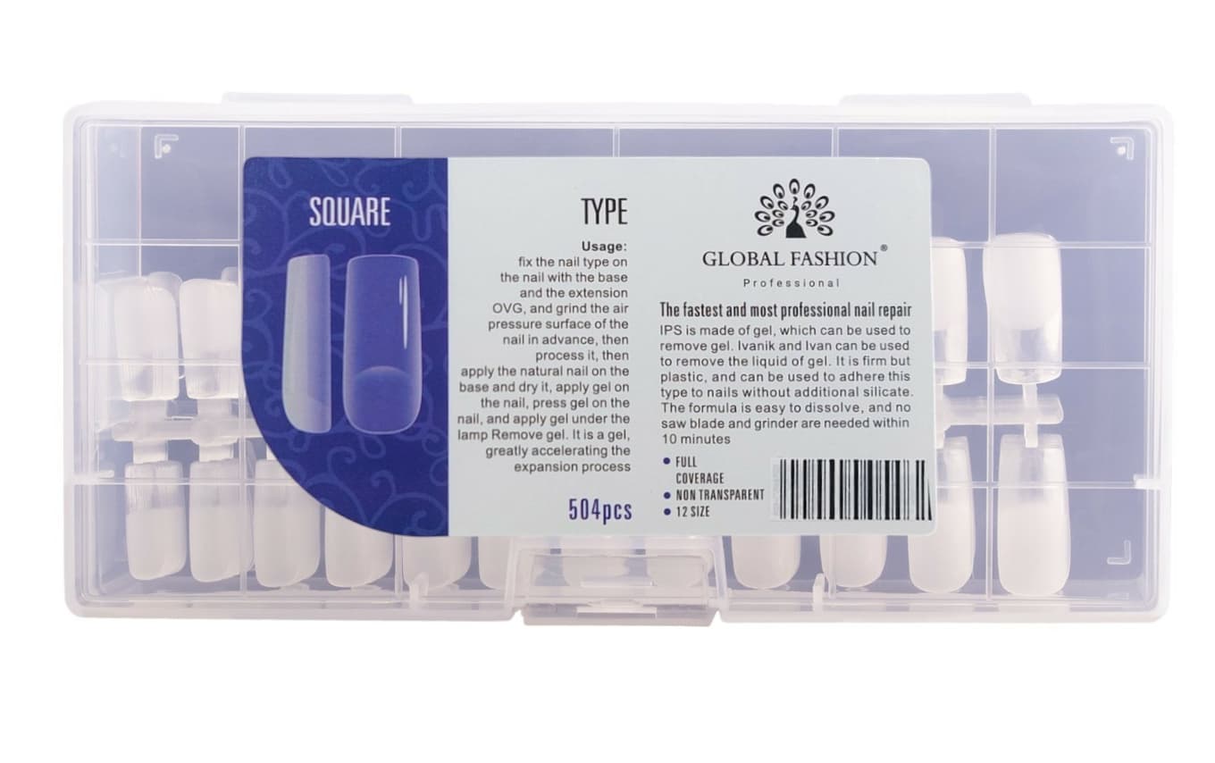 Гелеві типси Global Fashion квадрат, 504 шт.
