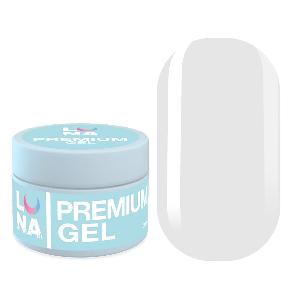 Камуфлирующий гель LUNA Premium gel 1, прозрачный, 50 мл