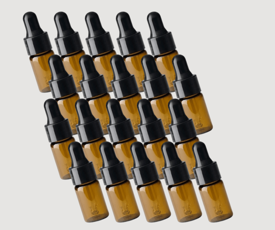 Бутылочка Сидней с пипеткой, коричневая, 3 мл, 20 шт