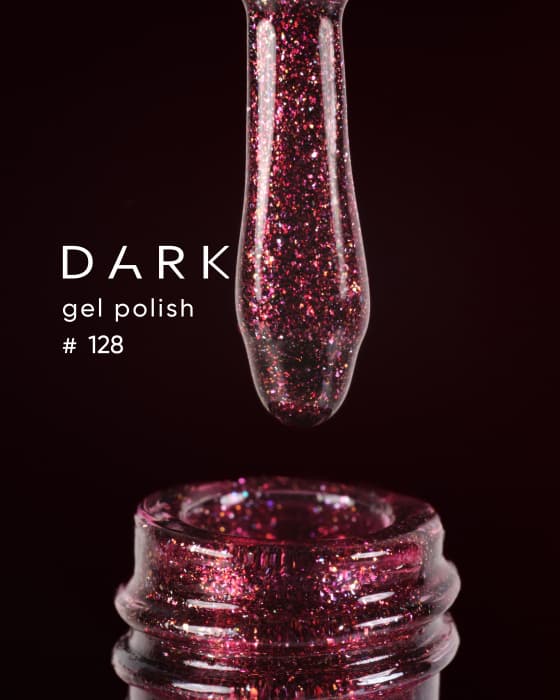 Гель-лак Dark gel polish №128, 10 мл