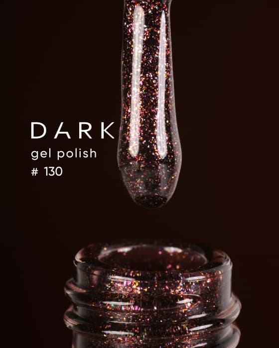 Гель-лак Dark gel polish №130, 10 мл