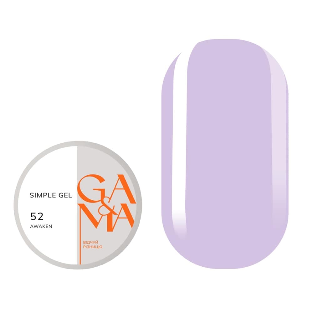 Гель Ga&Ma Simple gel №52 Awaken, 30 мл