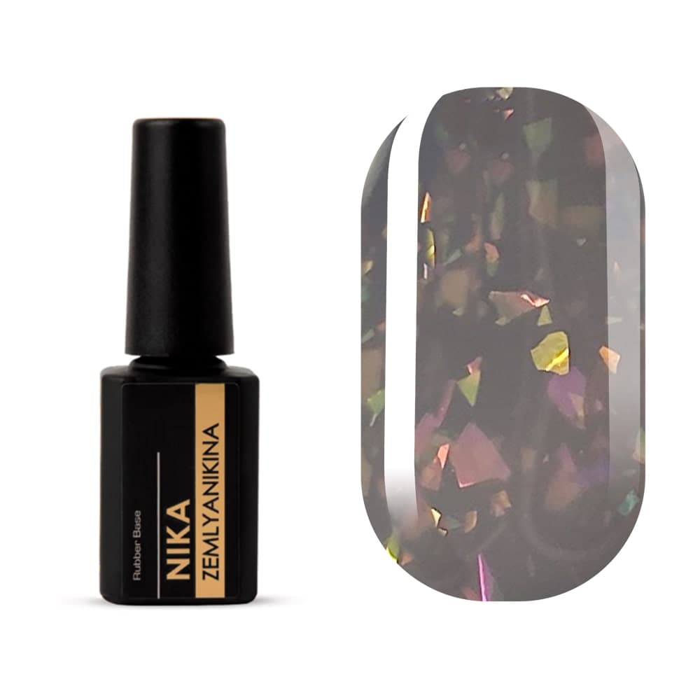 Каучуковая база Nika Zemlyanikina Rubber base Diamond Beige, 15 мл