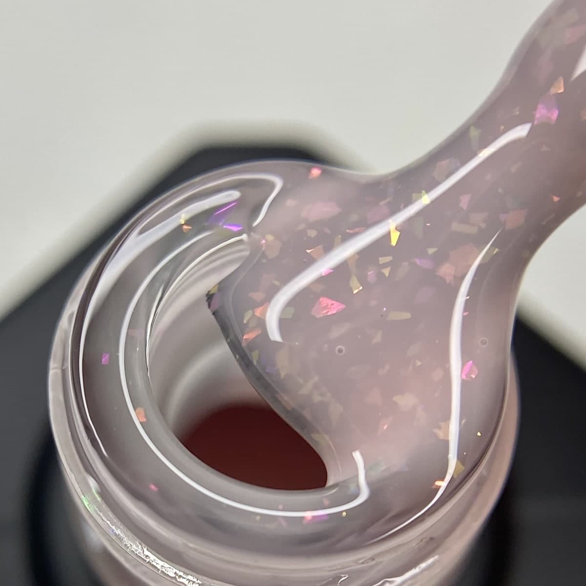 Каучуковая база Nika Zemlyanikina Rubber base Diamond Peach, 15 мл — 2