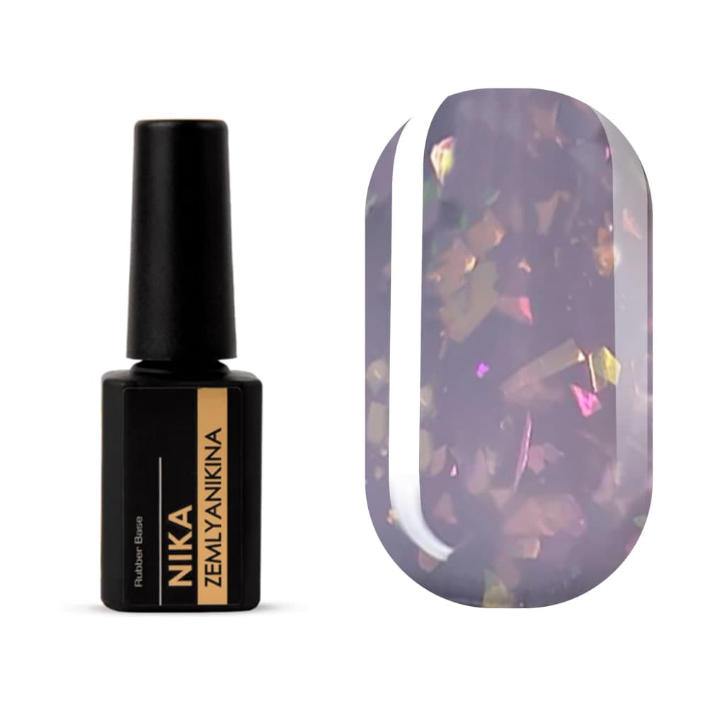 Каучуковая база Nika Zemlyanikina Rubber base Diamond Pink, 15 мл
