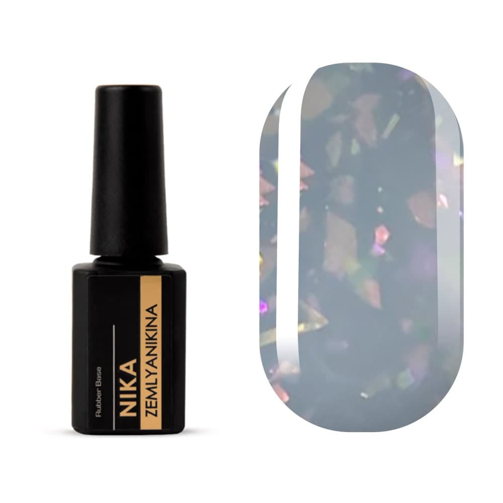 Каучуковая база Nika Zemlyanikina Rubber base Diamond White, 15 мл