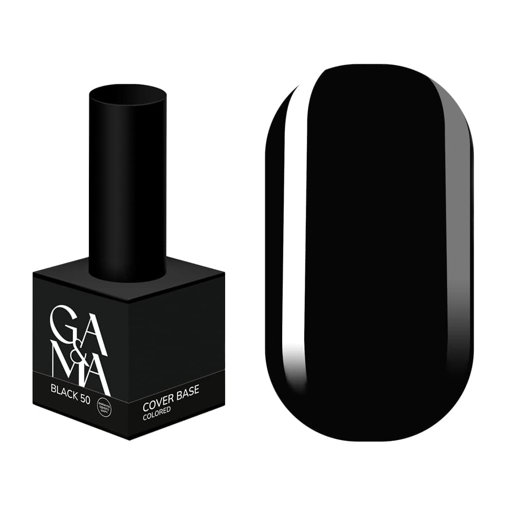 База цветная Ga&Ma Colored base №50 Black, (формула одного слоя), 15 мл