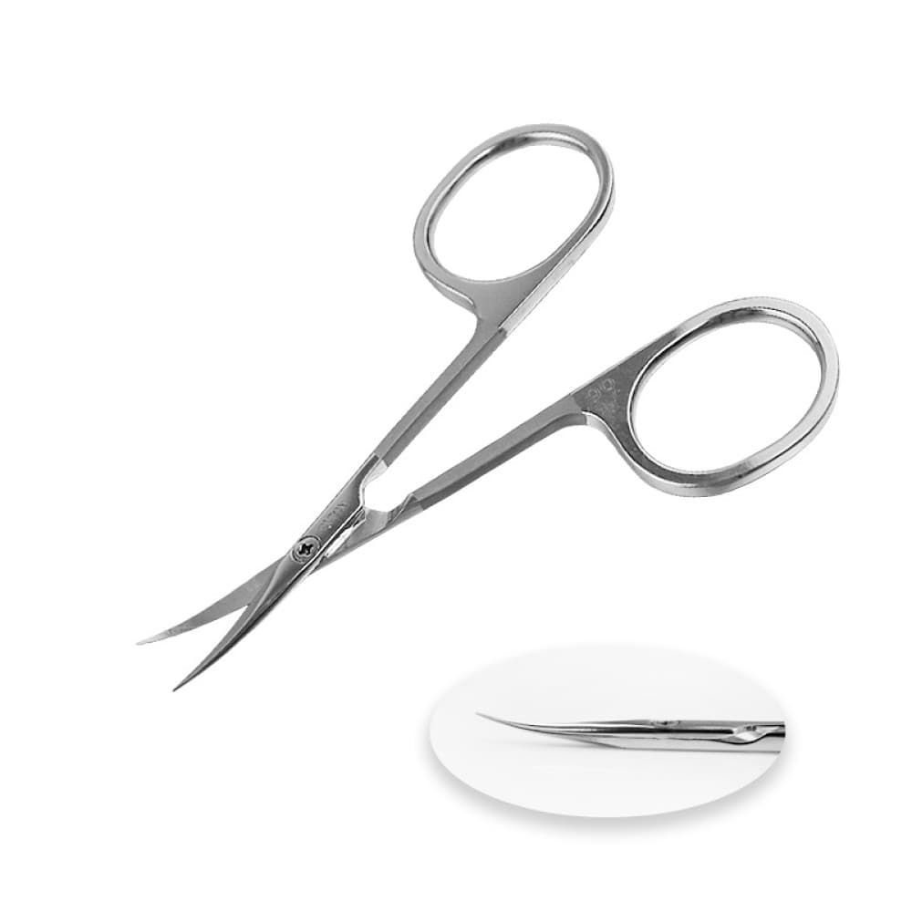 Ножницы для кутикулы Olton Easy Line 90мм (gloss) +чехол (кожа) — 2