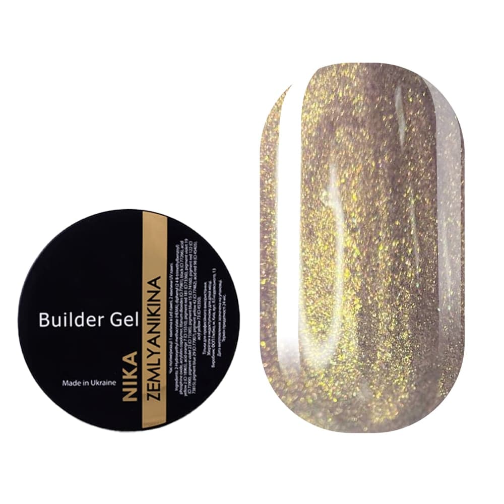 Гель для наращивания Nika Zemlyanikina Builder gel Mermaid №02, 15 мл