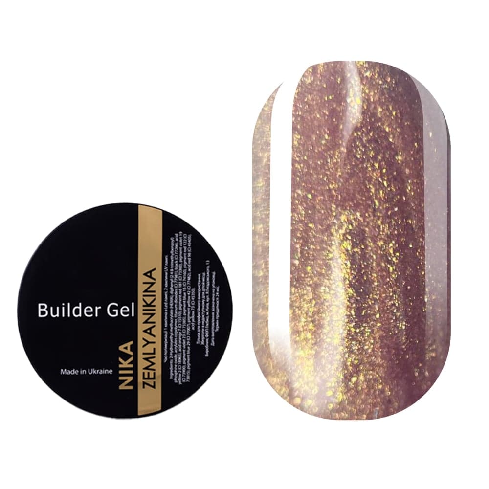 Гель для наращивания Nika Zemlyanikina Builder gel Mermaid №06, 15 мл