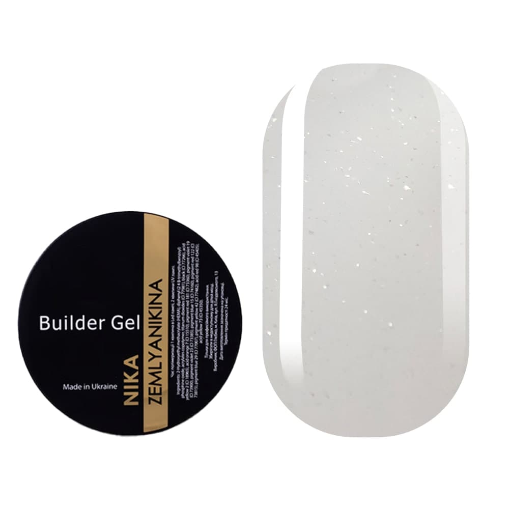 Камуфлирующий гель Nika Zemlyanikina Builder gel White Lace, 30 мл