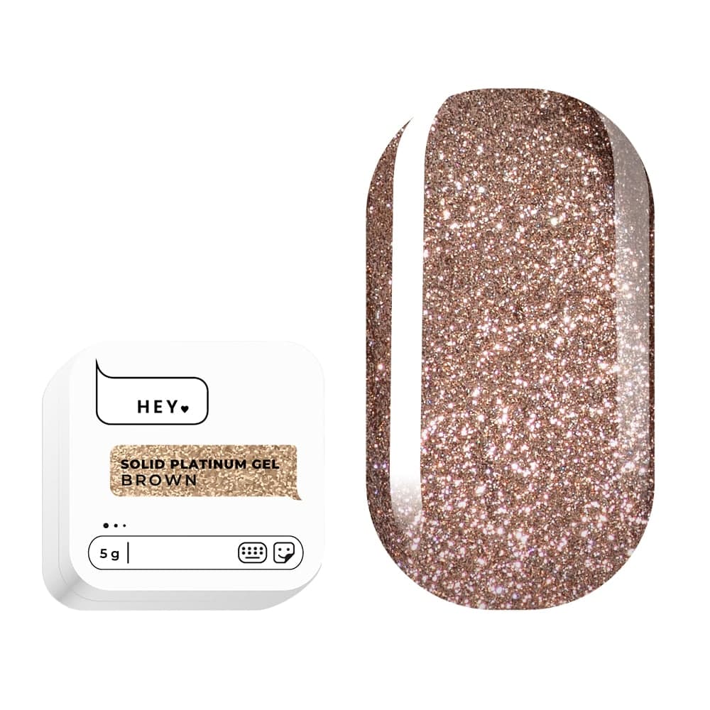 Гель-краска HEYLOVE Solid platinum gel Brown, 5 г