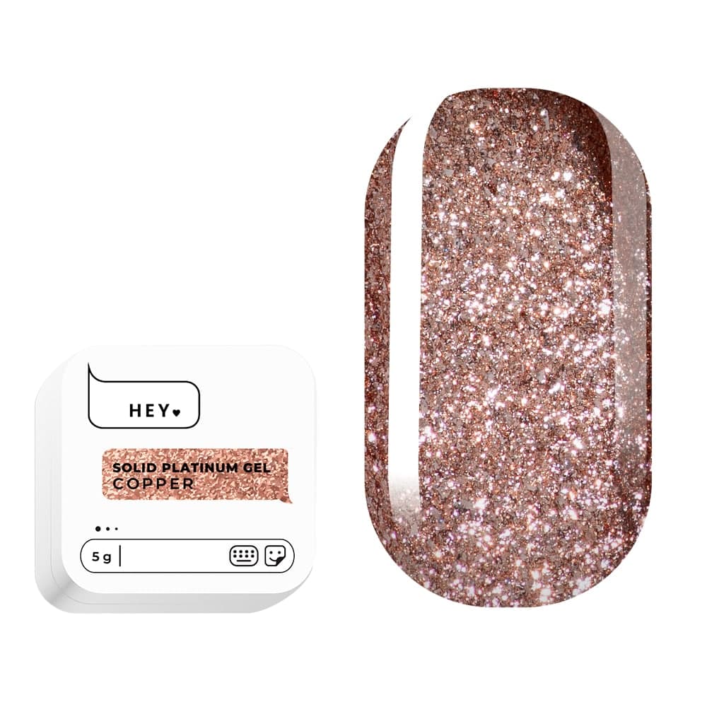 Гель-краска HEYLOVE Solid platinum gel Copper, 5 г